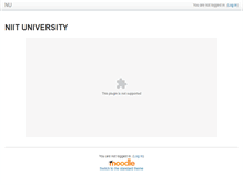 Tablet Screenshot of moodle.niituniversity.in